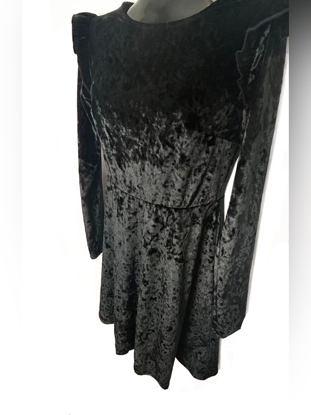 Mossimo Supply Co. Black Velvet Midi Dress